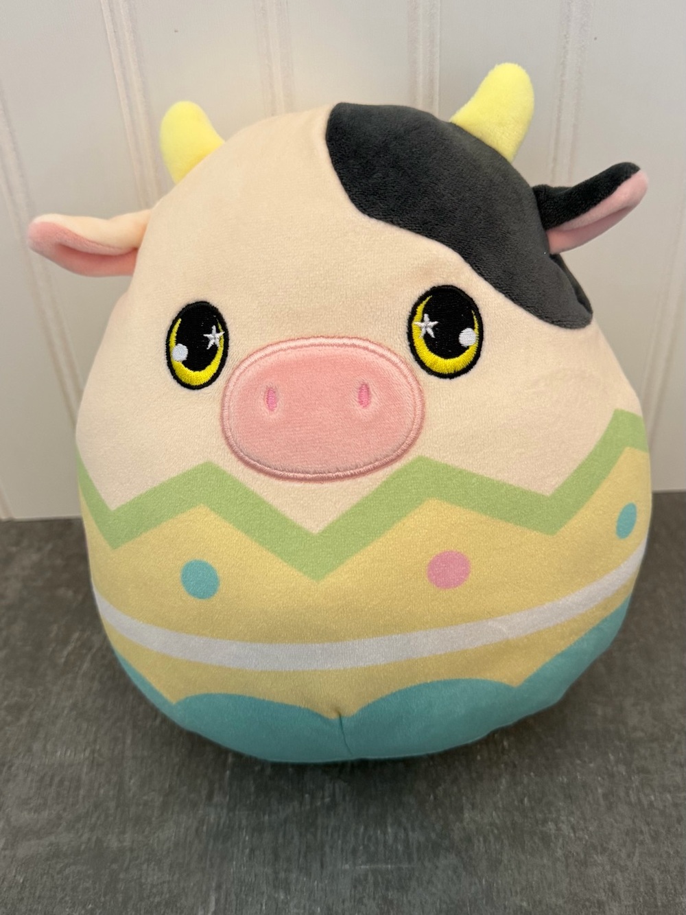 Squishmallows Conner the Cow Easter Plushie 10”